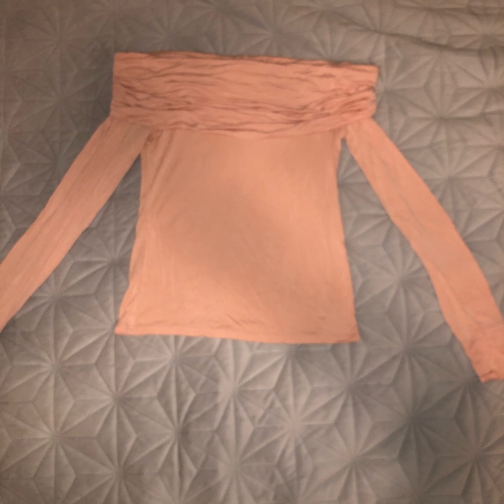 Off the shoulder long sleeve top
